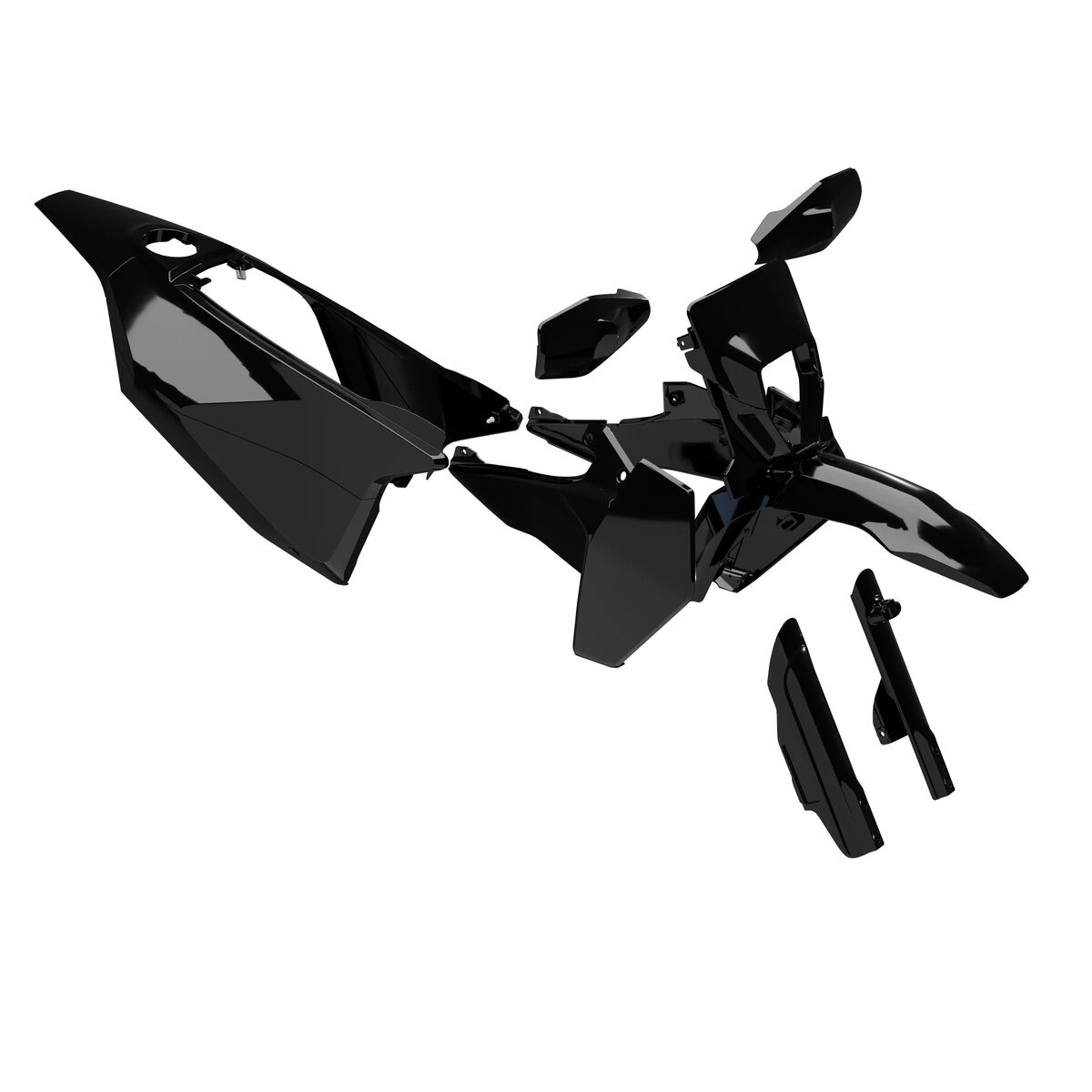 Schwarzer Plastik-Kit 701 Supermoto 2026
