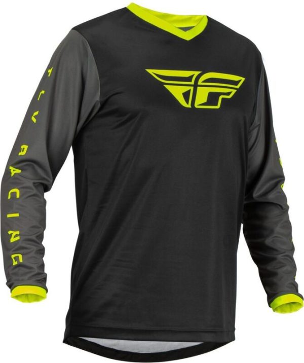FLY RACING F-16 Trikot Schwarz/Grau